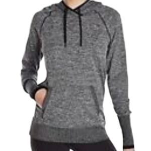 Lucy | Women's Gray & Black Sweat It Out Pullover Hoodie (Size XS)